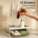 3-Tier Vanity Makeup Organizer with Drawer, Large Capacity by LJGDeals