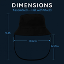 Fishman Hat Protective Face Shield Removable Sun Bucket Cap Face Cover Protect Against UV Spitting Saliva Dust Wind by LJGDeals