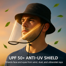 Fishman Hat Protective Face Shield Removable Sun Bucket Cap Face Cover Protect Against UV Spitting Saliva Dust Wind by LJGDeals