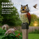 Owl Decoy with Rotatable Head for Bird and Squirrel Control by LJGDeals
