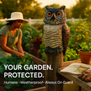 Owl Decoy with Rotatable Head for Bird and Squirrel Control by LJGDeals