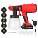 Portable Battery Powered Paint Sprayer HVLP Gun by LJGDeals