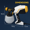 Paint Sprayer with Adjustable Flow and Spray Patterns by LJGDeals