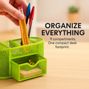 Metal Mesh Pencil Holder Desk Organizer for Home Office by LJGDeals