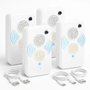 4Pack Rechargeable Ultrasonic Bat Repellent Indoor Outdoor Bird Mouse Deterrent Device with 6 Adjustable Levels for Attic Porch House by LJGDeals