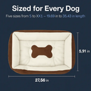 Dog Bed with Soft Fleece Cushion - Cozy & Secure Rest by LJGDeals