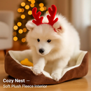 Dog Bed with Soft Fleece Cushion - Cozy & Secure Rest by LJGDeals