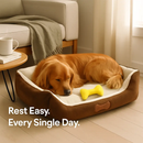 Dog Bed with Soft Fleece Cushion - Cozy & Secure Rest by LJGDeals