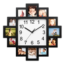 Photo Frame Clock: 12-Photo Collage Wall Display by LJGDeals