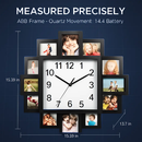 Photo Frame Clock: 12-Photo Collage Wall Display by LJGDeals