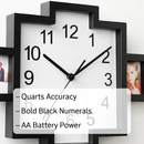 Photo Frame Clock: 12-Photo Collage Wall Display by LJGDeals