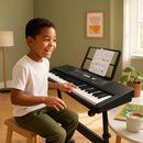 61-Key Digital Music Keyboard for Kids with Stand by LJGDeals