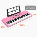 61-Key Digital Music Keyboard for Kids with Stand by LJGDeals