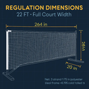 Portable Pickleball Net Set for Home Courts and Play by LJGDeals
