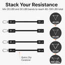 Pilates Bar Kit with Resistance Bands for Full Body Toning by LJGDeals