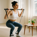 Pilates Bar Kit with Resistance Bands for Full Body Toning by LJGDeals