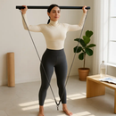 Pilates Bar Kit with Resistance Bands for Full Body Toning by LJGDeals