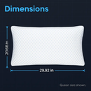 Shredded Memory Foam Pillow - Adjustable, Cooling, Washable by LJGDeals