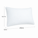 Shredded Memory Foam Pillow - Adjustable, Cooling, Washable by LJGDeals