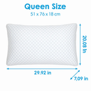 Shredded Memory Foam Pillow - Adjustable, Cooling, Washable by LJGDeals
