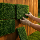 12Pcs 23.6x15.75in Artificial Boxwood Topiary Hedge Plant Grass Backdrop Fence Privacy Screen Grass Wall Decoration For Balcony Garden Fence by LJGDeals