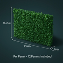 12Pcs 23.6x15.75in Artificial Boxwood Topiary Hedge Plant Grass Backdrop Fence Privacy Screen Grass Wall Decoration For Balcony Garden Fence by LJGDeals