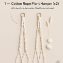 Plant Hanger Net Bag for Round/Square Pots 4-11in by LJGDeals