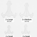 Plastic Display Stand Set for Plates, Pictures & Art by LJGDeals