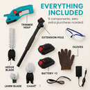 Pole Mini Hedge Trimmer & Grass Shear with Telescopic Pole by LJGDeals