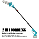 Cordless Pole Saw and Mini Chainsaw with Extension by LJGDeals