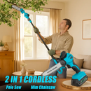 Cordless Pole Saw and Mini Chainsaw with Extension by LJGDeals