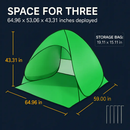 Pop Up Beach Tent UV Shelter for 2-3 with Net Window by LJGDeals