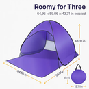 Pop Up Beach Tent UV Shelter for 2-3 with Net Window by LJGDeals