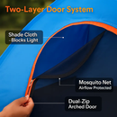Camping Pop Up Tent for 3-4 People - Quick Setup, All-Season by LJGDeals