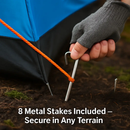 Camping Pop Up Tent for 3-4 People - Quick Setup, All-Season by LJGDeals