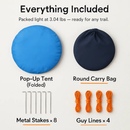Camping Pop Up Tent for 3-4 People - Quick Setup, All-Season by LJGDeals