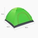 Camping Pop Up Tent for 3-4 People - Quick Setup, All-Season by LJGDeals