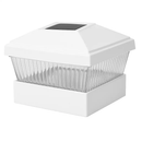 Solar Post Lights Garden Post Cap Light Solar LED Night Light White LED Lighting for 5x5 Inch Wood Post Fence Deck Patio-White by LJGDeals