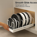 Pots and Pans Organizer with Adjustable Dividers by LJGDeals