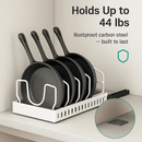 Pots and Pans Organizer with Adjustable Dividers by LJGDeals