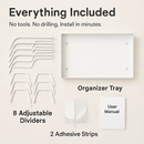 Pots and Pans Organizer with Adjustable Dividers by LJGDeals