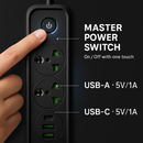 Power Strip with USB Ports and Wall Mount by LJGDeals