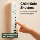 Power Strip with USB Ports and Wall Mount by LJGDeals