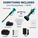 2-in-1 Electric Pruning Shear with Extension Pole by LJGDeals