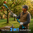 2-in-1 Electric Pruning Shear with Extension Pole by LJGDeals