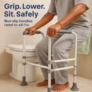 Toilet Safety Rails with Adjustable Height and Width by LJGDeals
