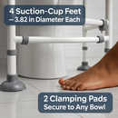 Toilet Safety Rails with Adjustable Height and Width by LJGDeals