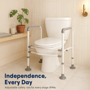 Toilet Safety Rails with Adjustable Height and Width by LJGDeals