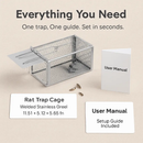 Single Door Rat Trap Cage - Humane Indoor/Outdoor by LJGDeals