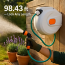 Retractable Garden Hose Reel with 180° Swivel Bracket by LJGDeals